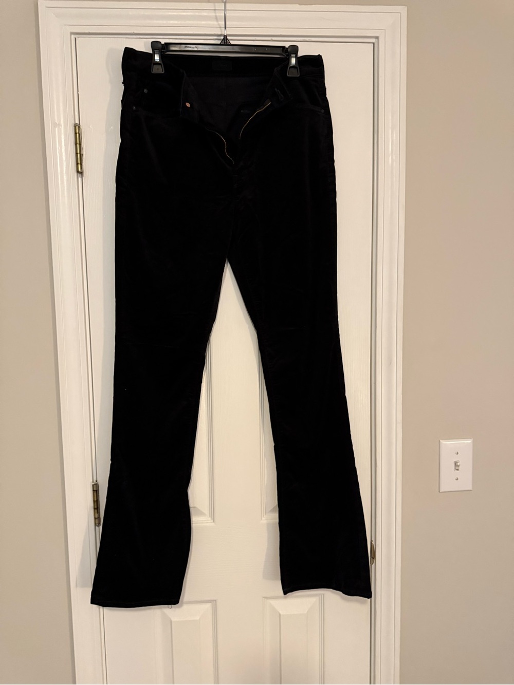MOTHER Black Flare Jeans